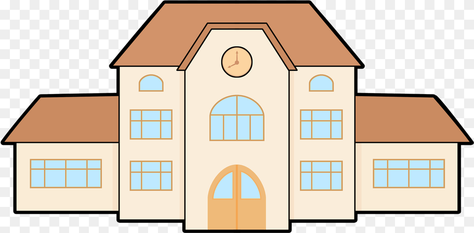 School Building Background, Architecture, House, Housing, Villa Free Transparent Png