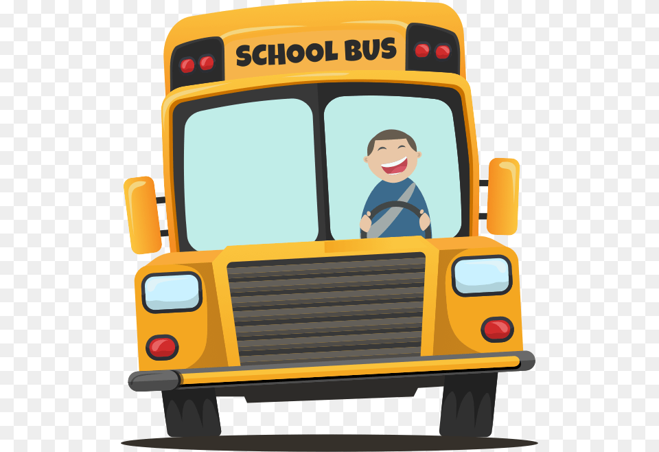 School Bus, Vehicle, Transportation, School Bus, Person Free Transparent Png