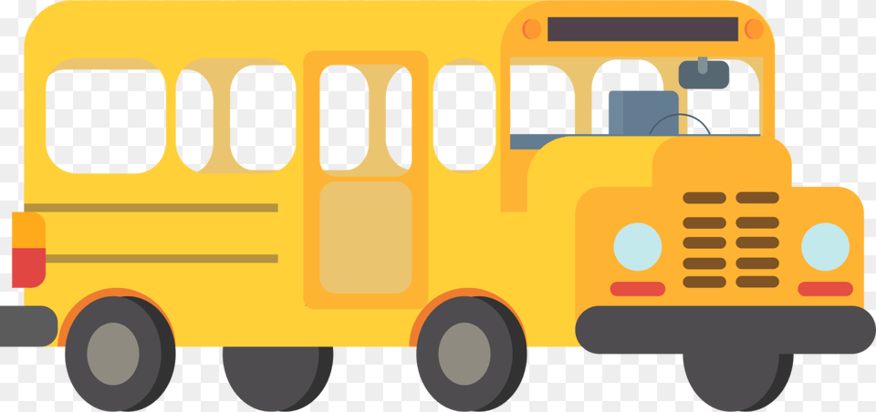 School Bus Animation, School Bus, Transportation, Vehicle Free Png