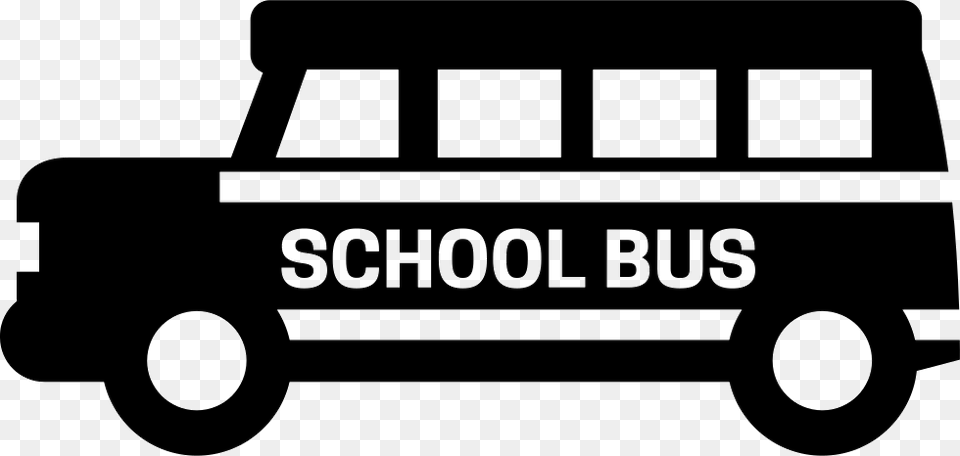 School Bus Black And White Graphic Stock School Bus Svg, Transportation, Vehicle, Minibus, Van Free Transparent Png