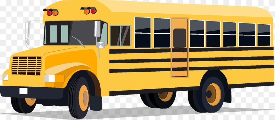 School Bus Clipart, School Bus, Transportation, Vehicle, Machine Png