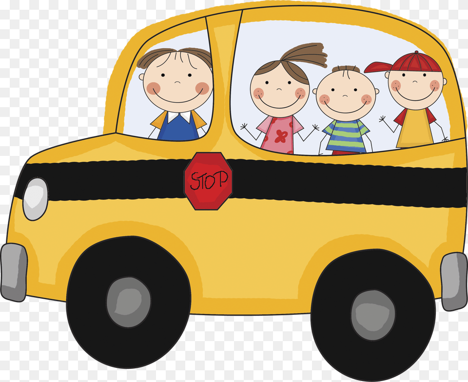 School Bus Clipart, Vehicle, Transportation, Person, Baby Png