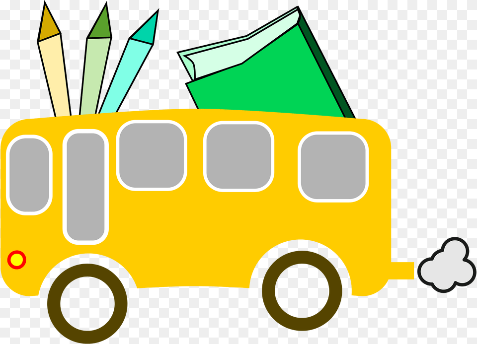 School Bus Clipart, Transportation, Vehicle, School Bus, Bulldozer Png Image
