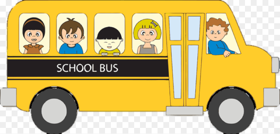 School Bus Clipart Clip Art, School Bus, Transportation, Vehicle, Person Free Png Download