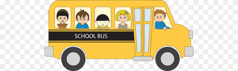 School Bus Clipart For Print Out School Bus Clipart, School Bus, Transportation, Vehicle, Person Free Transparent Png