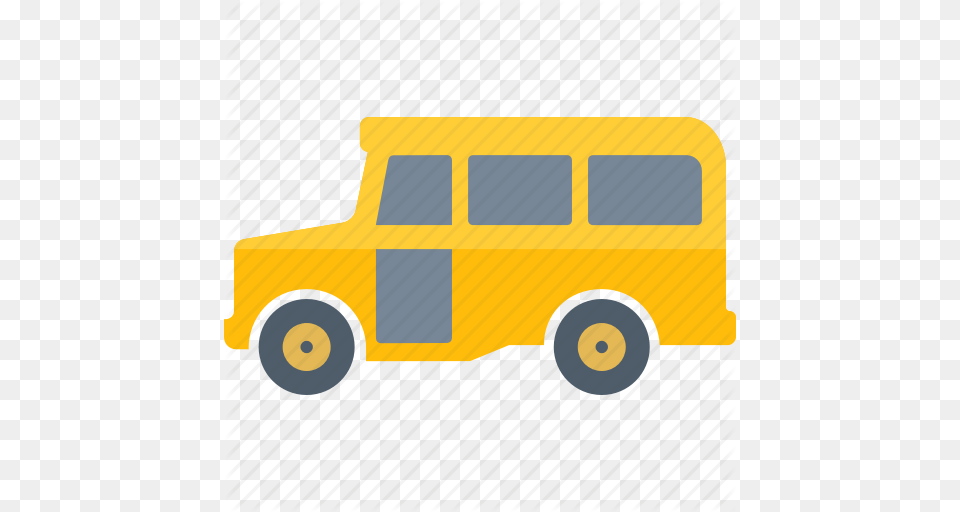 School Bus Flat Icon Clipart School Bus Taxi Bustaxi, Transportation, Vehicle, School Bus, Moving Van Png Image