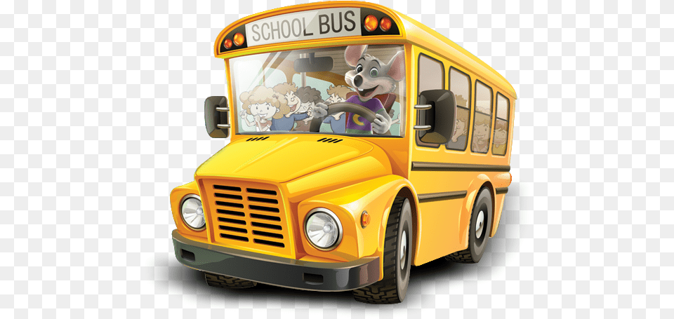 School Bus On Road, School Bus, Transportation, Vehicle Free Png Download