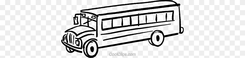 School Bus Royalty Free Vector Clip Art Illustration, Transportation, Vehicle, Car, Machine Png Image