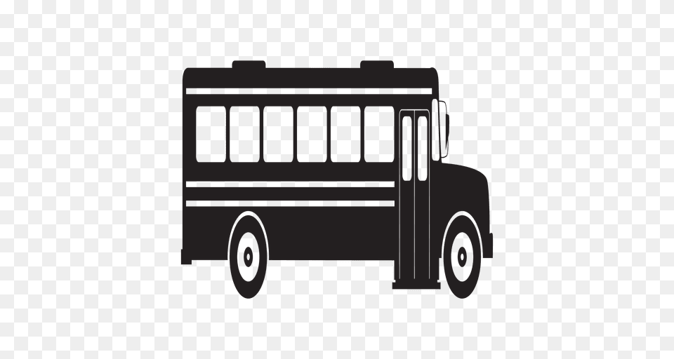 School Bus Silhouette Side View, Transportation, Vehicle, Machine, Wheel Free Transparent Png