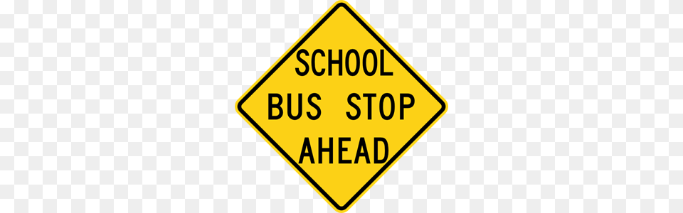 School Bus Stop Ahead Sign Clip Art For Web, Symbol, Road Sign Png