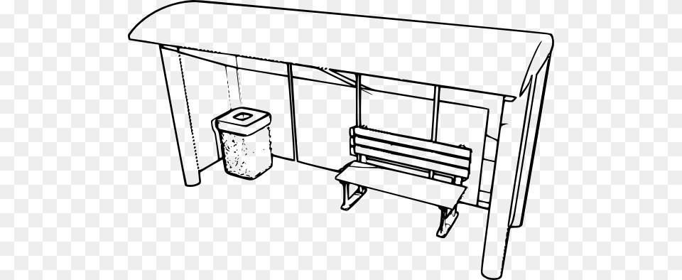 School Bus Stop Clip Art, Outdoors, Bus Stop, Table, Furniture Free Png