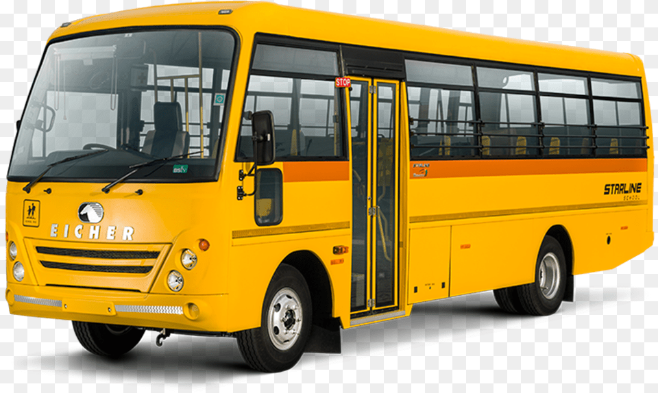 School Buses In India, Bus, Transportation, Vehicle, Machine Free Png