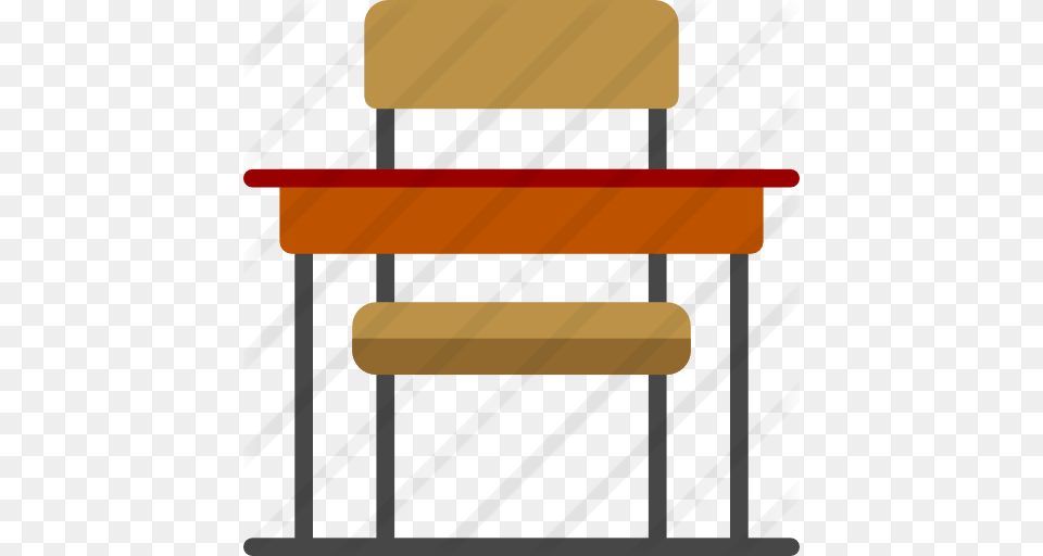 School Chair Icon Clipart Table Office Desk Chairs, Furniture, Mailbox Png Image