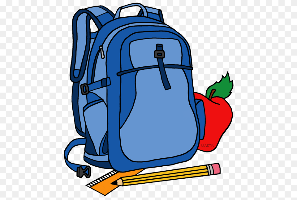 School Clip Art, Backpack, Bag Free Png
