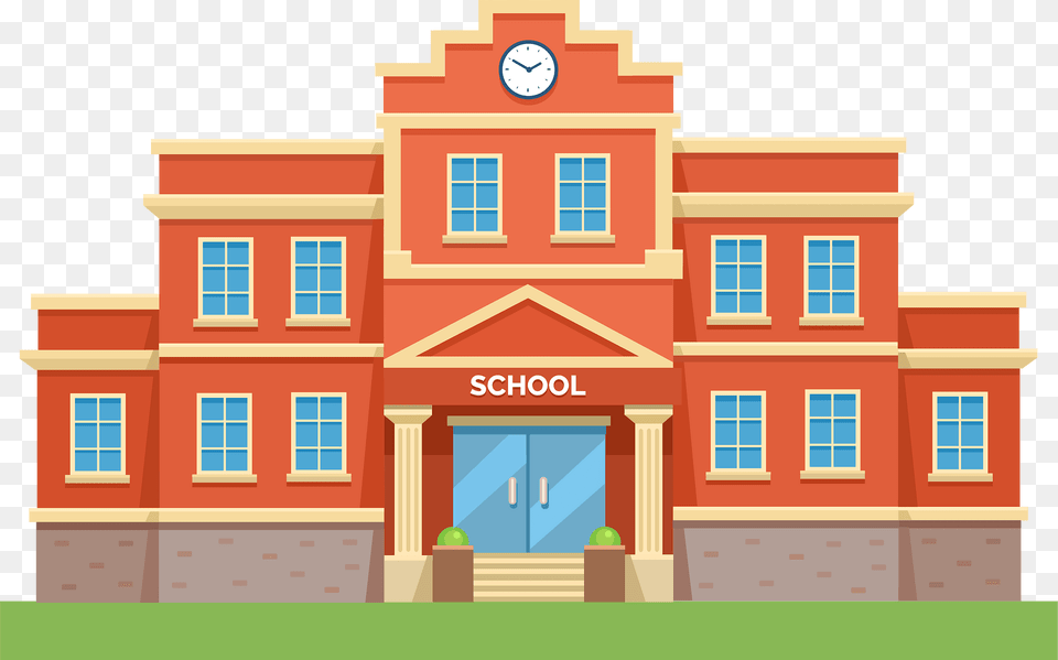 School Clipart, City, Architecture, Building, Tower Free Png Download
