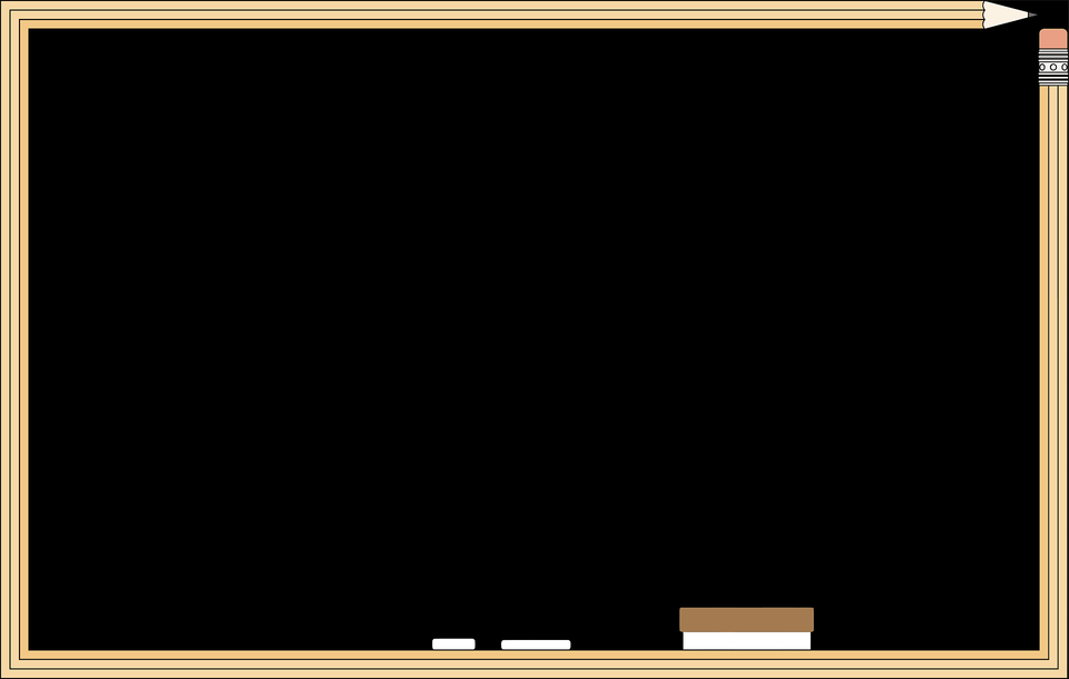 School Clipart, Blackboard Png Image