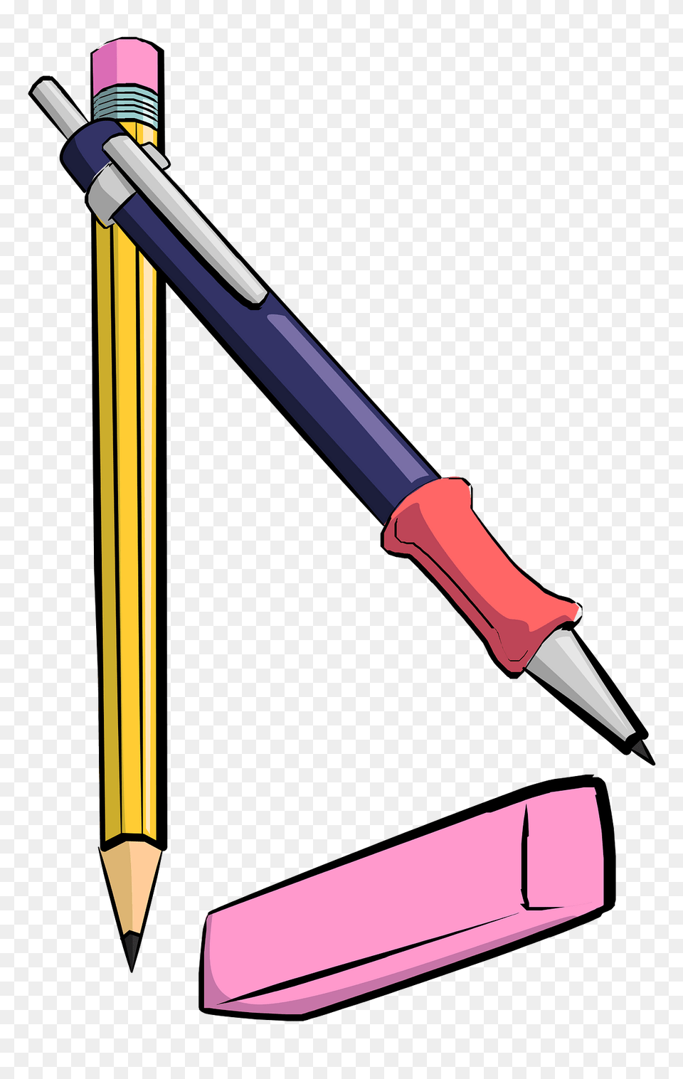 School Clipart, Pencil, Blade, Dagger, Knife Free Png