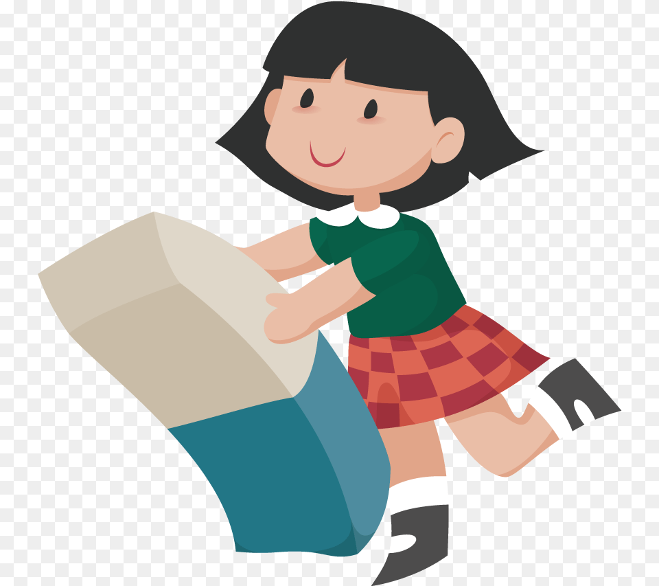 School Clipart Eraser Child Using Eraser Clipart, Baby, Person, Clothing, Shorts Png Image