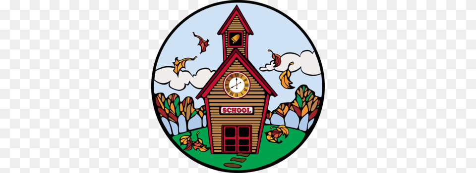 School Clipart Fall, Architecture, Building, Clock Tower, Tower Free Png