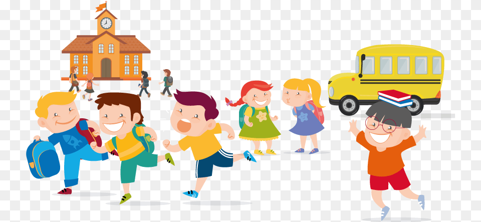 School Clipart Friendship Cartoon, Baby, Neighborhood, Person, Face Free Transparent Png