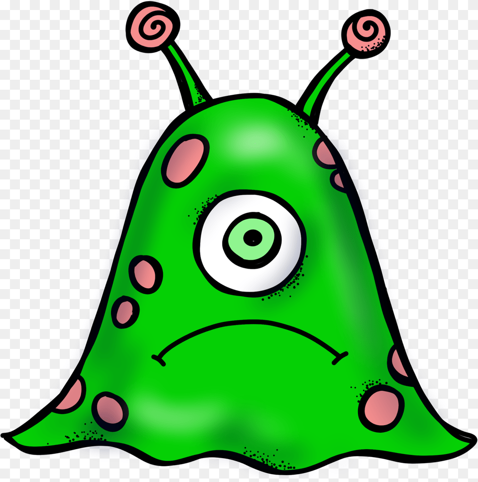 School Clipart Monster Monster Clipart Black And White, Green Free Transparent Png