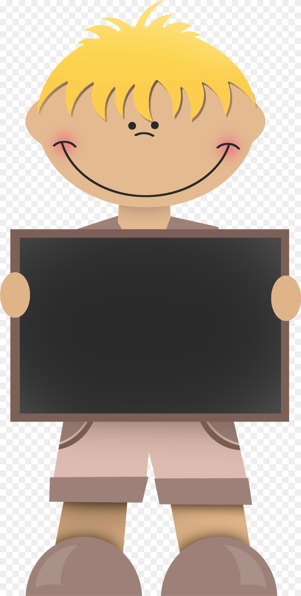 School Clipart Whiteboard Girl With Slate Clipart, Book, Publication, Photography, Comics Free Png Download