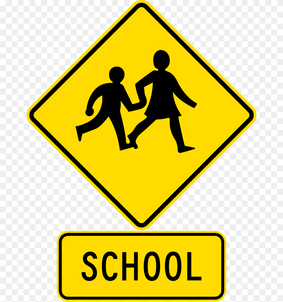 School Crossing Signs, Sign, Symbol, Boy, Child Free Png