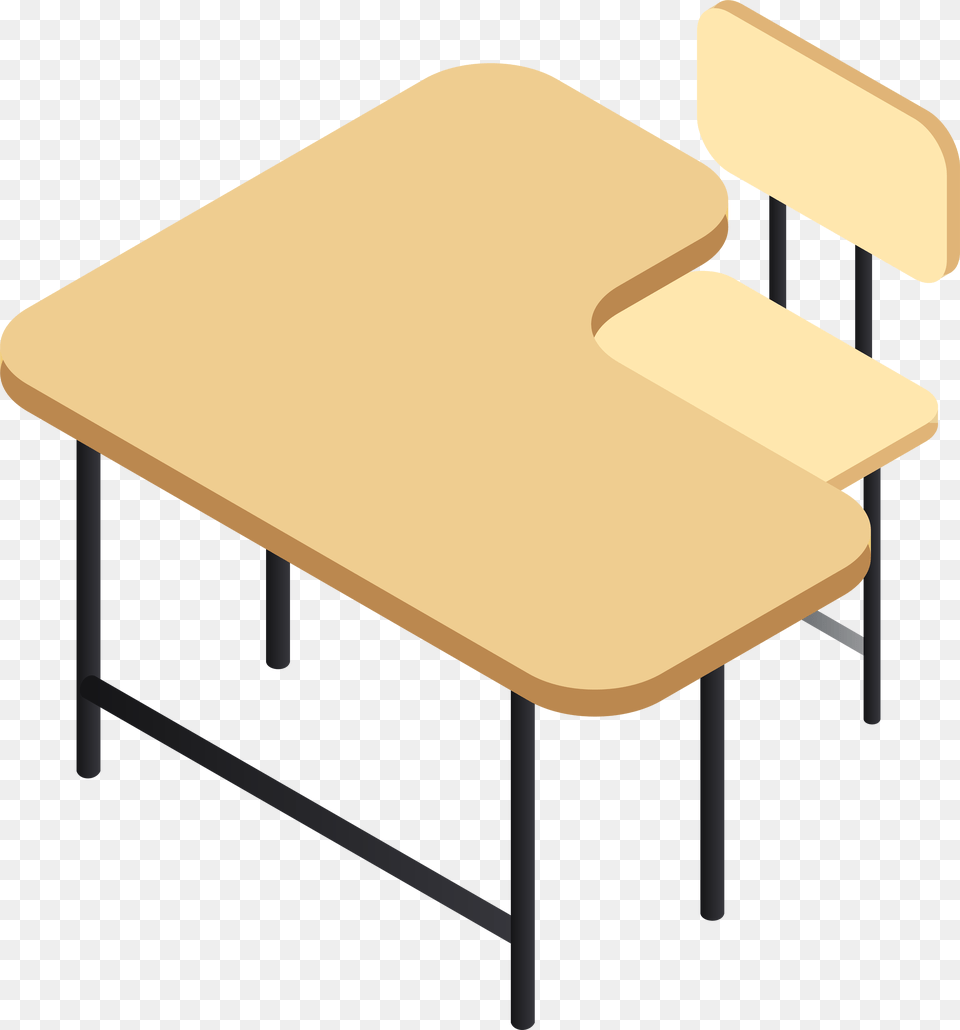 School Desk, Furniture, Plywood, Table, Wood Png Image