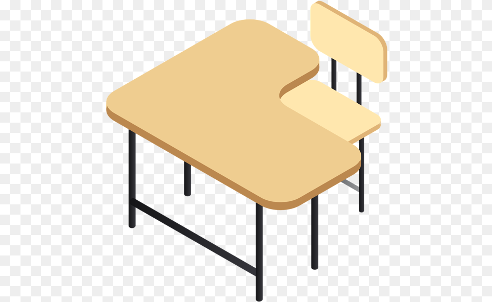 School Desk, Furniture, Plywood, Table, Wood Png Image