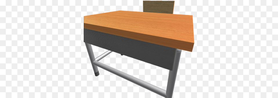 School Desk And Chair Roblox Coffee Table, Coffee Table, Furniture, Plywood, Wood Free Transparent Png