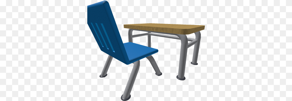 School Desk U0026 Chair Roblox Solid, Furniture, Table Free Transparent Png