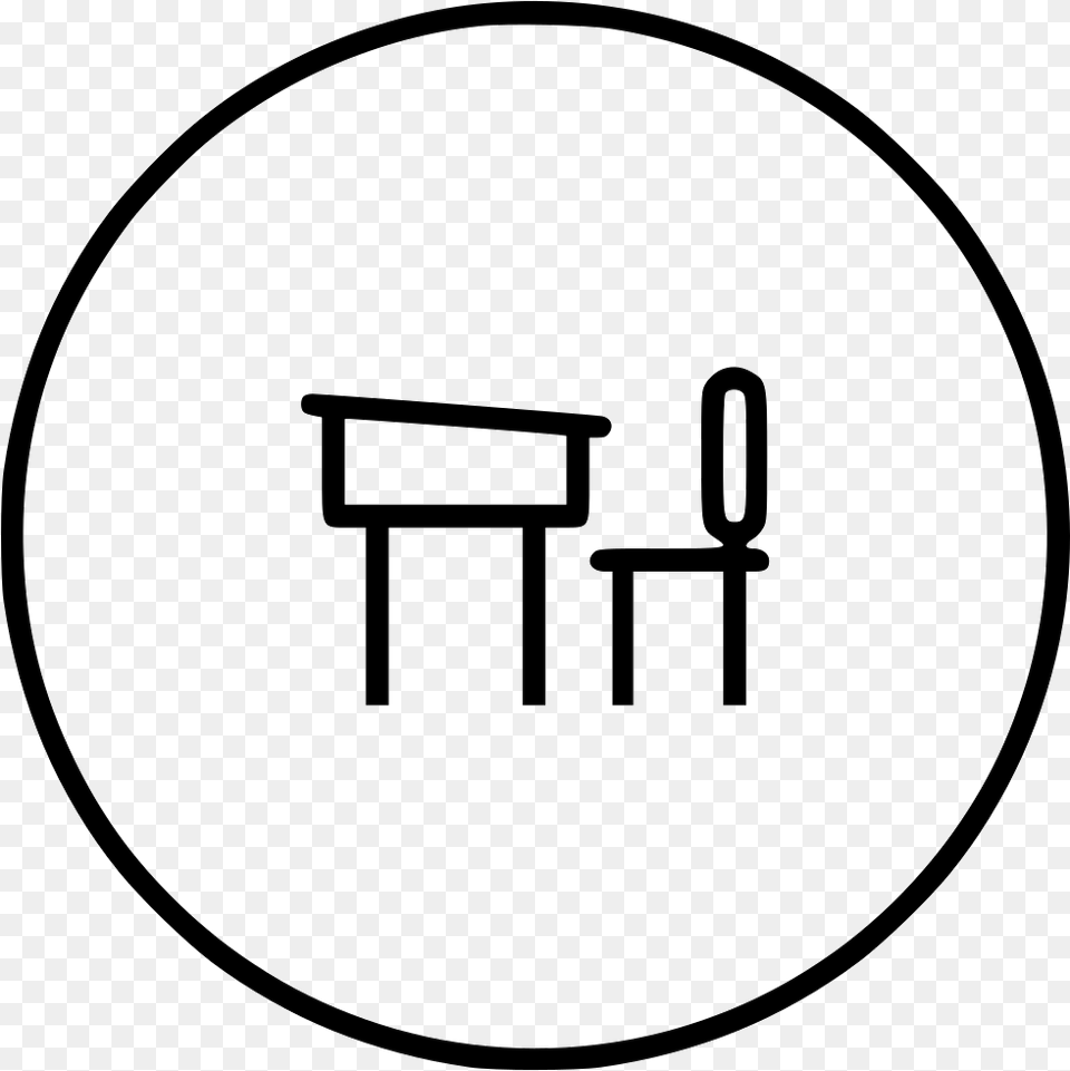 School Education Bench Chair Study Class Room, Furniture, Symbol, Sign, Text Free Transparent Png