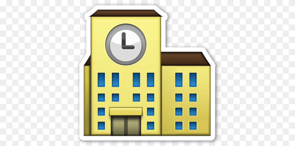 School Emoticons, Architecture, Building, Clock Tower, Tower Free Transparent Png