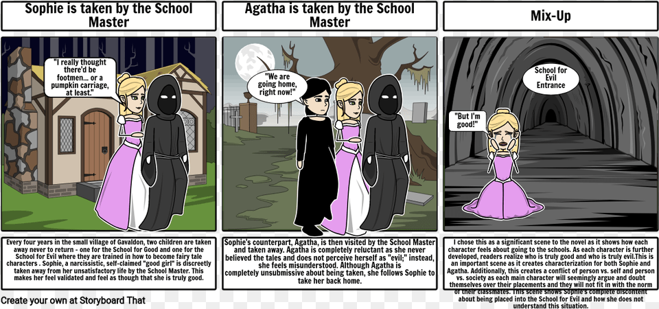 School For Good And Evil Book 1 Agatha, Comics, Publication, Baby, Person Free Png