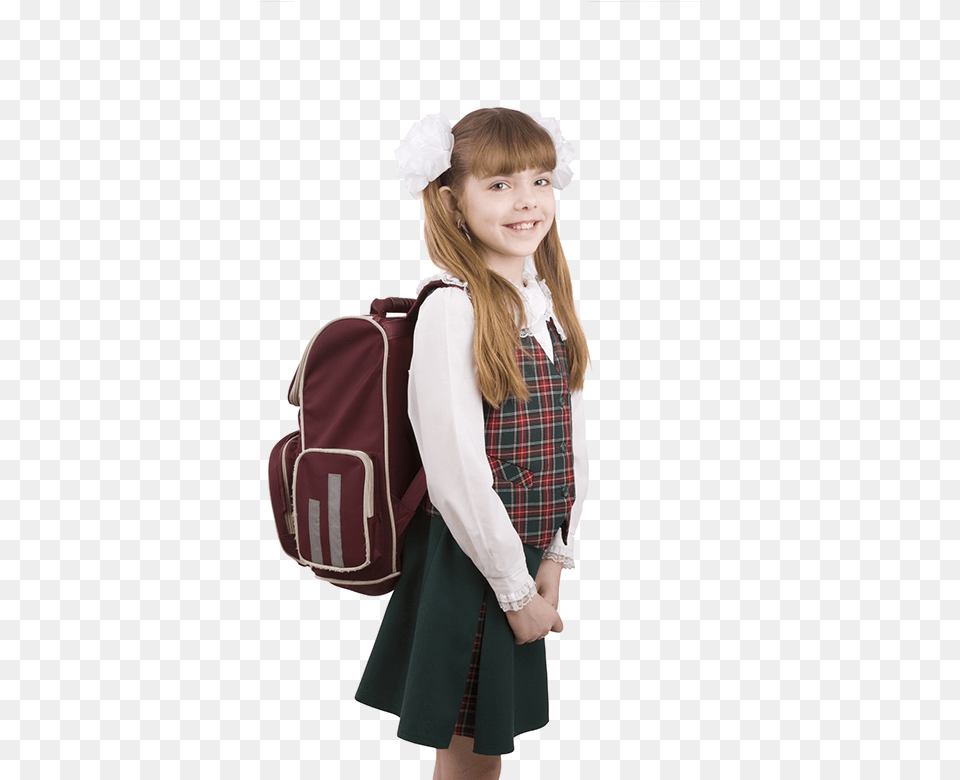 School Girl, Bag, Clothing, Hat, Child Free Transparent Png