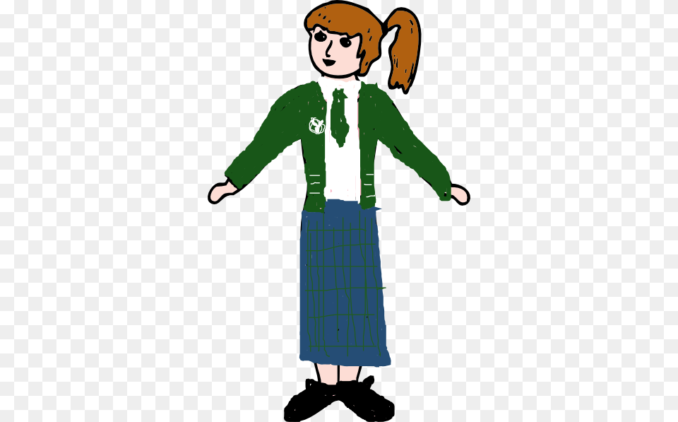 School Girl Clip Art For Web, Clothing, Skirt, Baby, Person Free Transparent Png