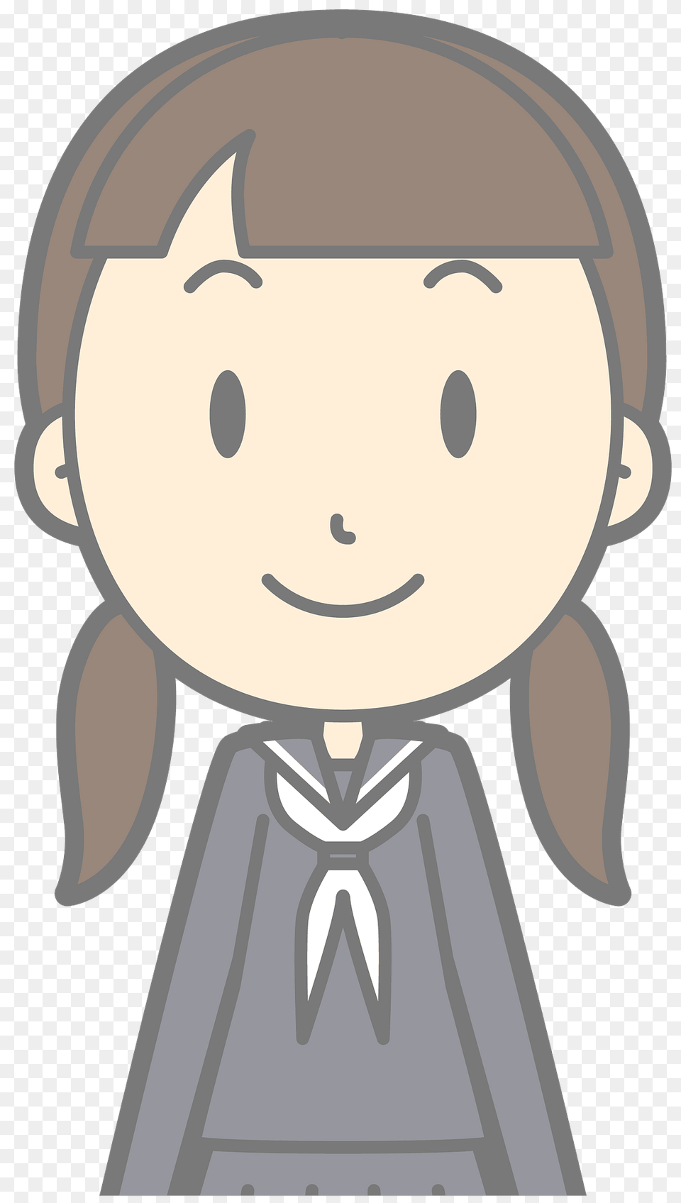 School Girl In Uniform Clipart, Book, Comics, Publication, Baby Png Image