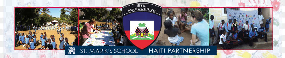 School Haiti Partnership Haiti Country Flag Rh Euro Oval Haitian Slap Stickz, Person, People, Collage, Art Png Image