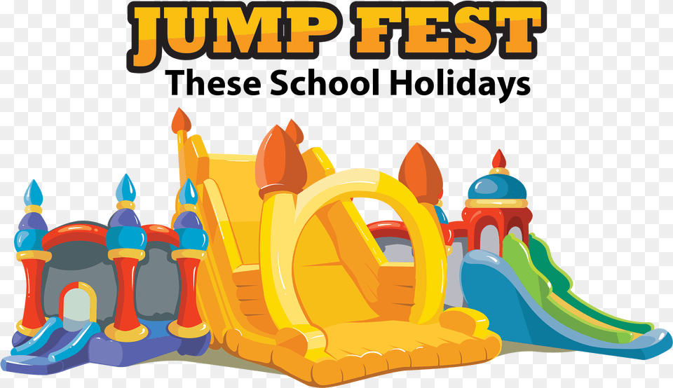 School Holiday Lessons Register Jumping Castles Illustration, Bulldozer, Machine, Outdoors, Play Area Free Png