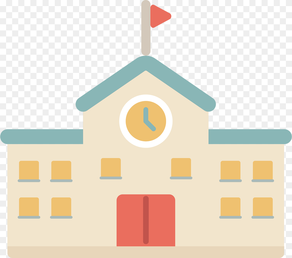 School House Clipart, Architecture, Building, Clock Tower, Tower Free Png Download