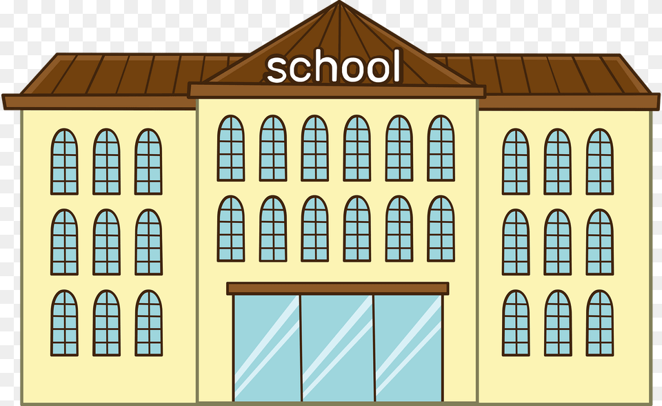 School House Clipart, Arch, Architecture, Building, Condo Png Image