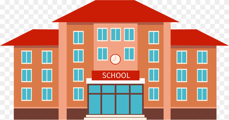 School House Clipart, Architecture, Office Building, Housing, Hotel Free Png