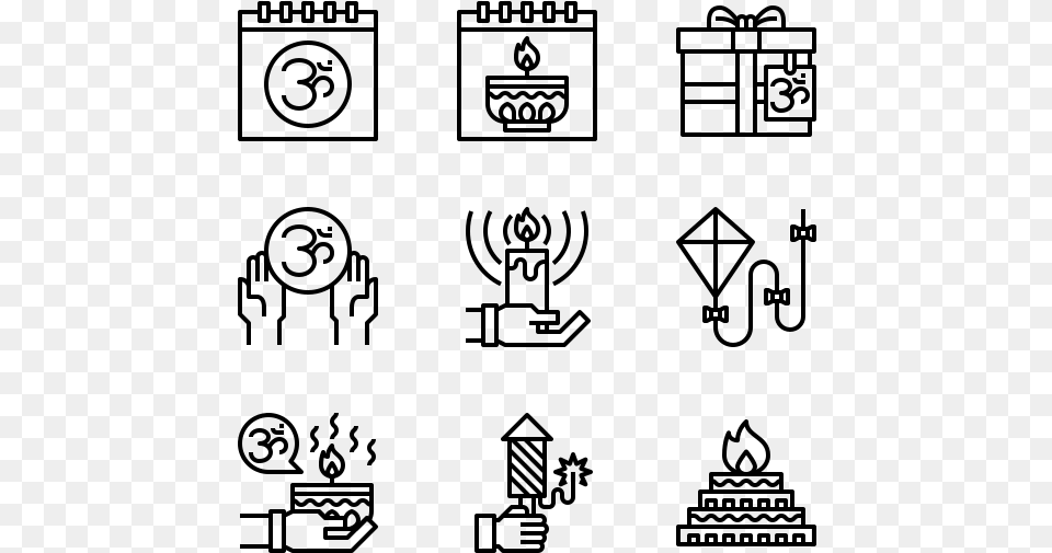 School Icons Vector, Gray Free Png