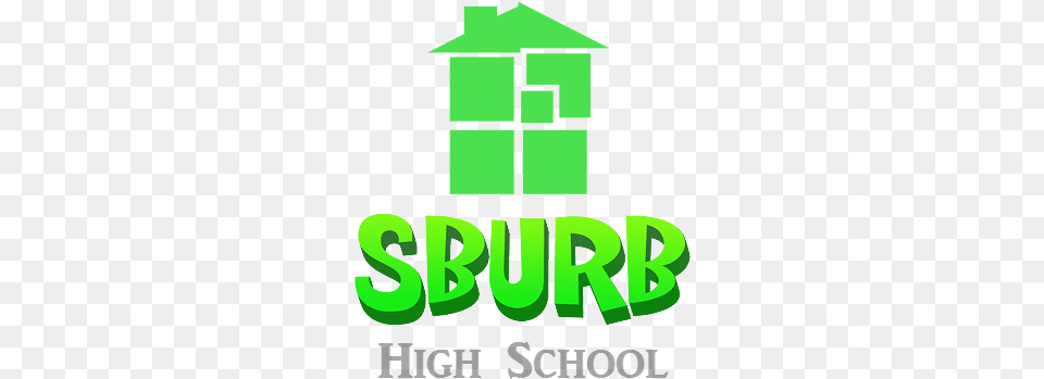 School Is In Sburb Logo, Green Png Image