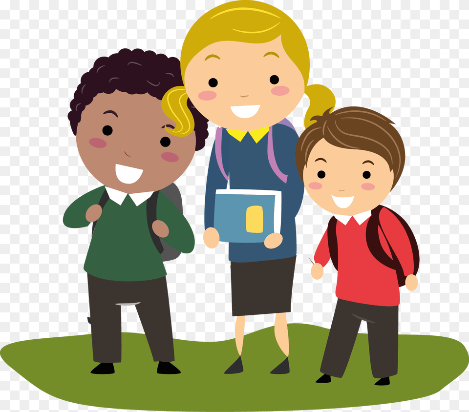 School Kids Cartoon End Of Day Karakia, Baby, Person, People, Face Free Png Download