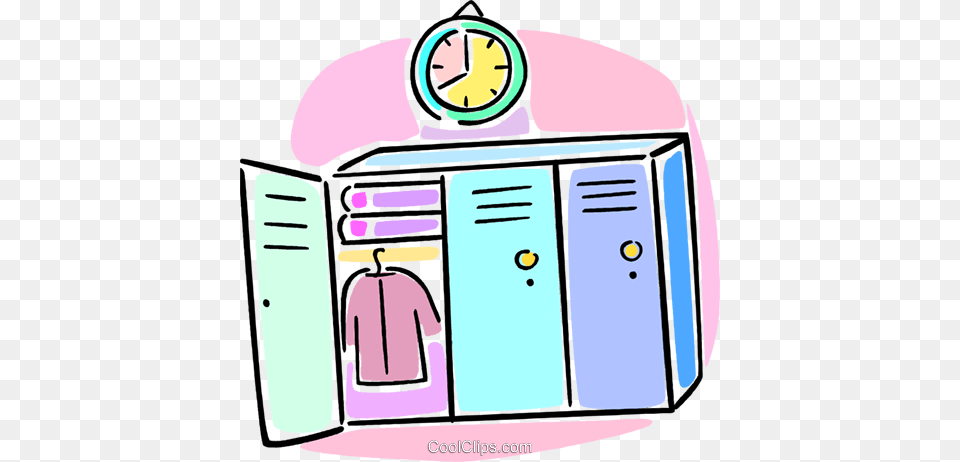 School Lockers Royalty Free Vector Clip Art Illustration, Closet, Cupboard, Furniture, Ammunition Png