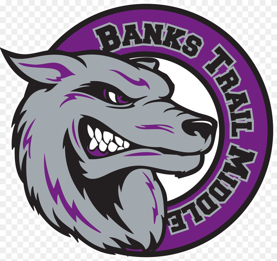 School Logo Bankstrail, Sticker, Animal, Mammal, Wolf Free Transparent Png