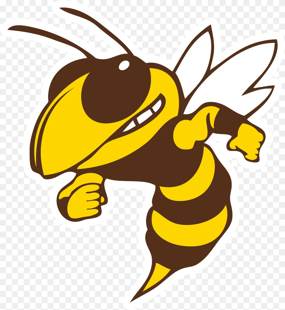 School Logo Ga Tech Yellow Jacket, Animal, Bee, Honey Bee, Insect Png Image