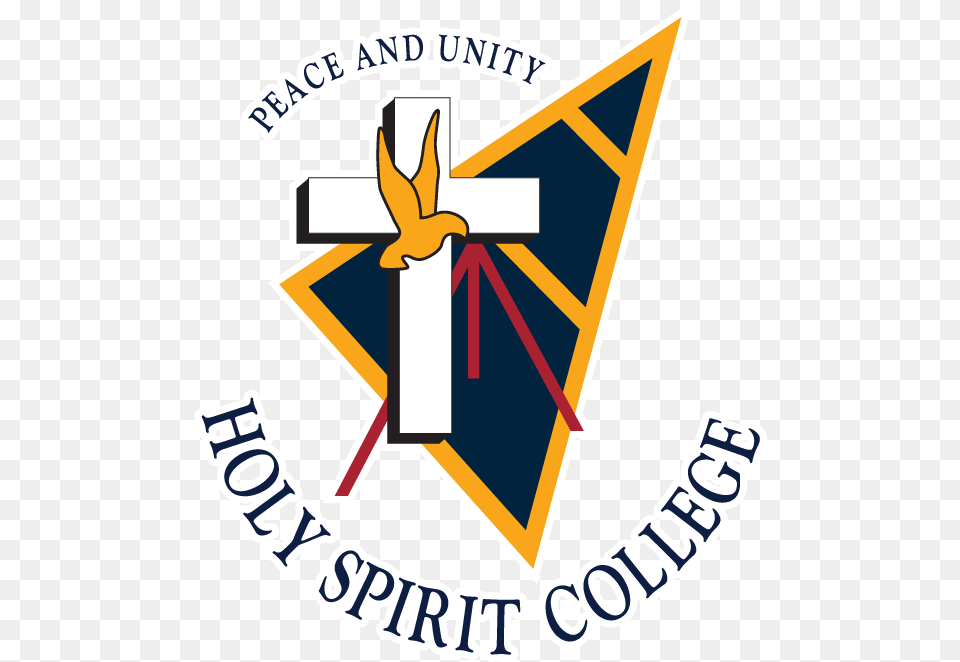 School Logo Holy Spirit College Mackay, Symbol, Cross, Dynamite, Weapon Free Transparent Png