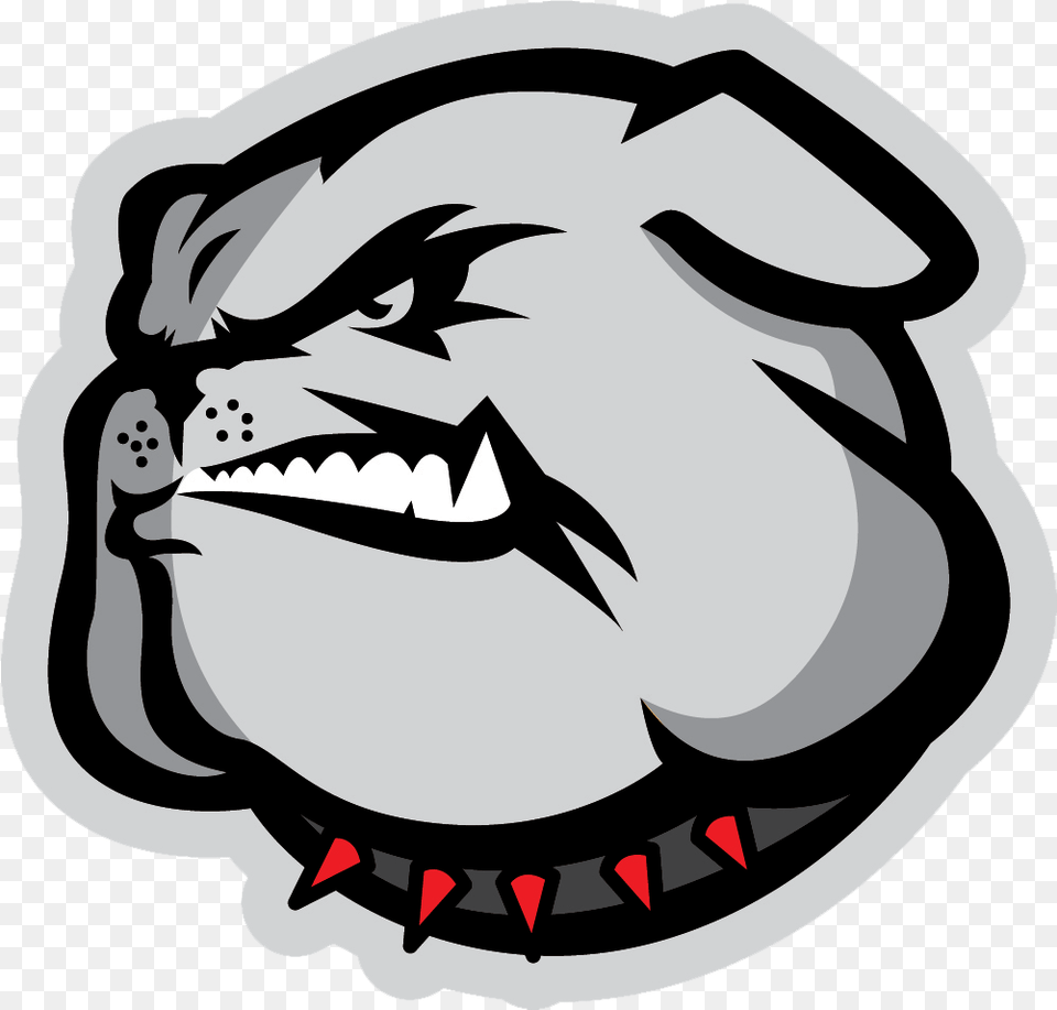 School Logo Middle College High School Bulldogs, Stencil, Face, Head, Person Png Image